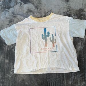 MV Sport Cactus Tee - White and Light Blue